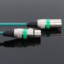 5.9ft DMX Stage DJ Cable  XLR 3Pin Male to Female Connector Wire (Green) Newly