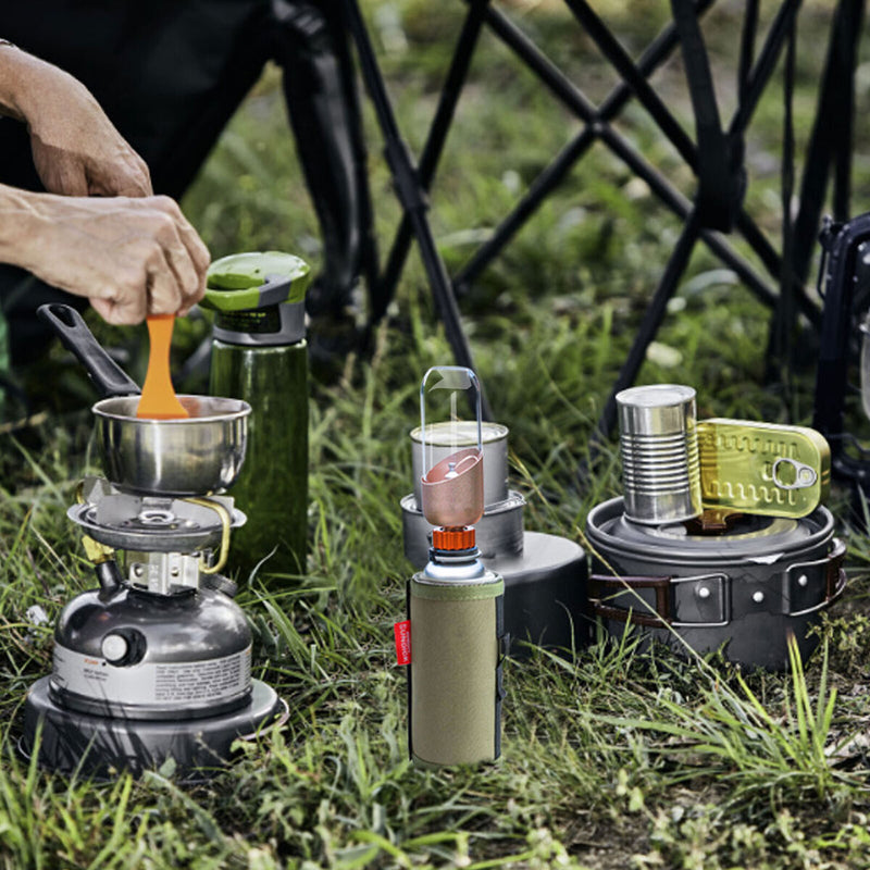 Long Gas Canister Cover Anti-Impact Fuel Cylinder Tank Protective Cover Case