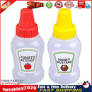 Mini Portable Seasoning Box Sauce Spices Ketchup Salt Jar Container (2pcs) Newly