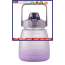 Motivational Water Bottle Portable Big Belly Bottle with Handle & Strap for Kid