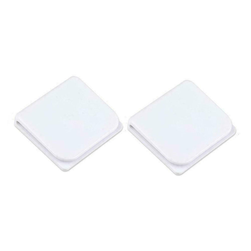 2 Pcs Shower Curtain Clips Self-adhesive Guard Curtain Fixed Clips U Shape W5X1