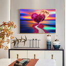 5D Round Drill Diamond Painting Kit DIY Heart Tree Mosaic Drawing Home Deco