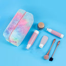 Gradient Color Plush Cosmetic Bag Finishing Bag Makeup Pouch Storage Case