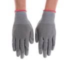 PU Gloves Worker Driver Builders Gardening Protective Safety Grey Mittens Newly