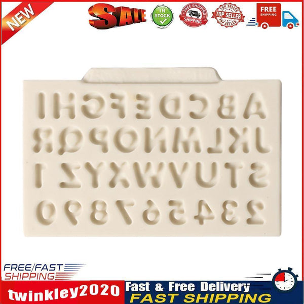 Letters Silicone Fondant Cake Mold DIY Chocolate Baking Decor Moulds Tools Newly