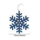 Christmas Tree Decorations Glitter Powder 10cm Plastic Snowflake Xmas Snow
