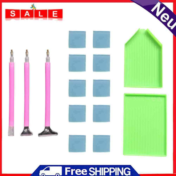 5D Diamond Painting Tools DIY Kit Rhinestones Craft Pen Tray Mud Accessories Set