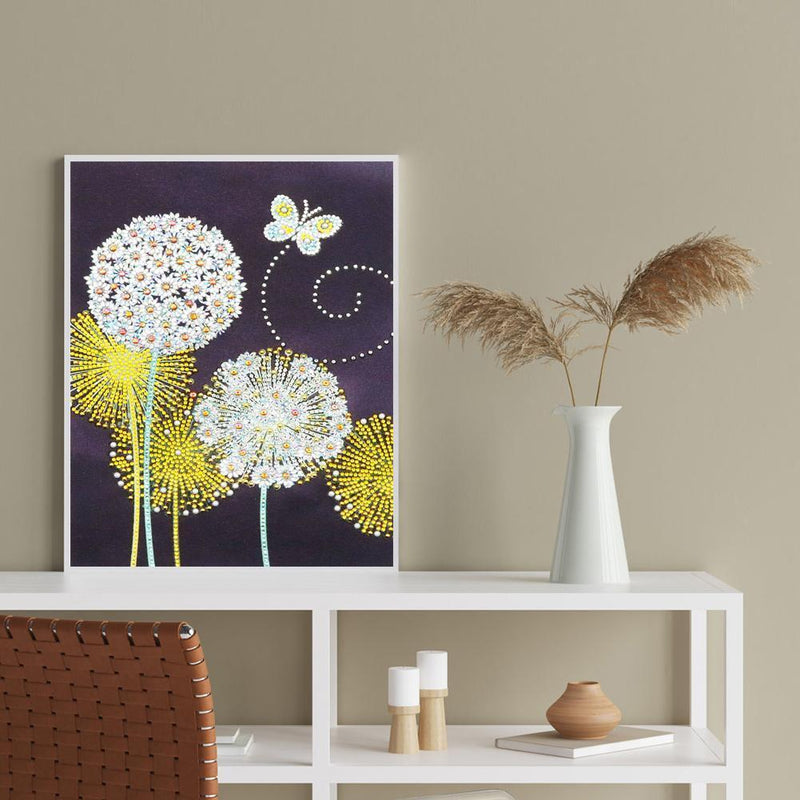 5D DIY Special Shaped Diamond Painting Dandelion Cross Stitch Mosaic Craft Kits