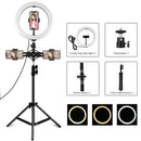 inch Phone Brackets 110cm Tripod Stand Selfie Video Light kit LED Ring Light