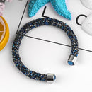 Crystal Cuff Bracelet Opening Bracelets Women Girls Fashion Charm Jewelry