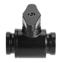 G1/4 Vent Valve Aluminum Handle Double Inner Teeth Waterway Control(Black) Newly