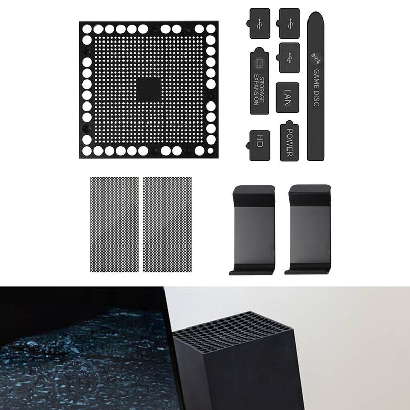 Game Console Dust Cover for Xbox Series X Heat Dissipation Dustproof Plug Net