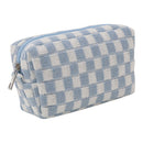 2pcs Makeup Case Knitting Pencil Case Hit Color Makeup Pouch for Weekend Holiday