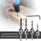 4pcs Countersink Drill Woodworking HSS Drill Bit Kit for Drilling Holes
