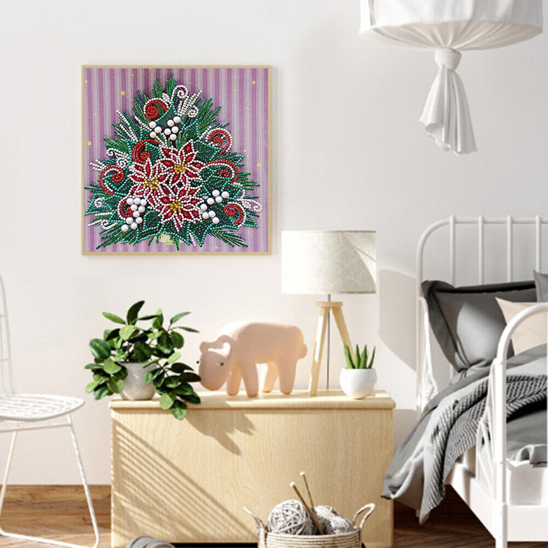 Christmas Tree 5D Part Drill Special Shaped Kit DIY Diamond Painting Ornaments