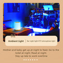 LED Colorful Touch Control Night Light Dimmable USB Rechargeable RGB Table Lamp