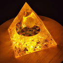 Orgone Pyramid Handmade Healing Crystal Reiki Energy Generator Orgonite Ornament
