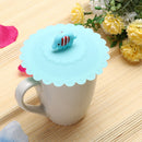 Cute Anti-dust Silicone Glass Cup Cover Coffee Seal Lid Cap (Elephant)