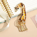 Gift Jewelry Women Suit Accessories Enamel Pin Giraffe Brooch Animal Brooch
