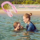 Soft Silicone Swimming Earplugs Nose Clip Diving Surfing Nose Clips (Pink) Newly