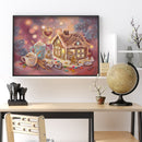 5D DIY Diamond Painting Dessert House Full Drill Rhinestone Mosaic Art Pict