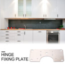 Stainless Steel Hinge Fixing Plate for Cabinet Door Repair Installer Kits Newly
