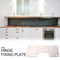Stainless Steel Hinge Fixing Plate for Cabinet Door Repair Installer Kits Newly