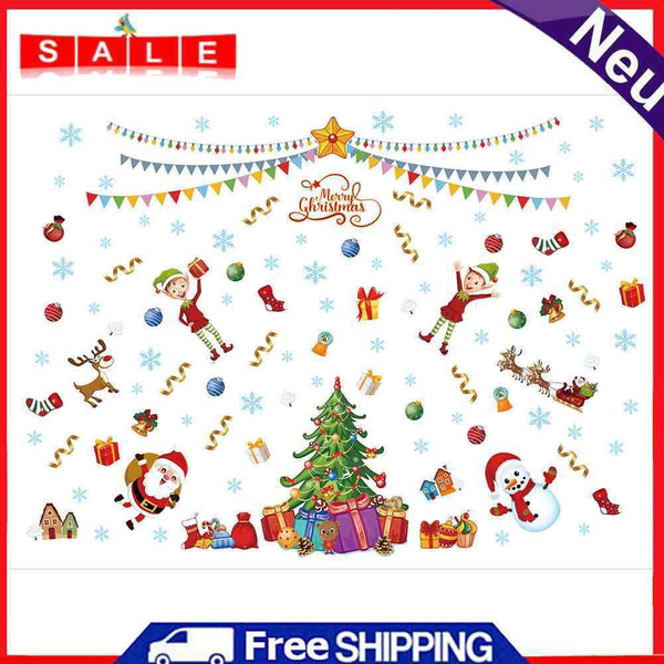 5D DIY Diamond Embroidery Christmas Rhinestone Cross Stitch Mosaic Wall Stickers
