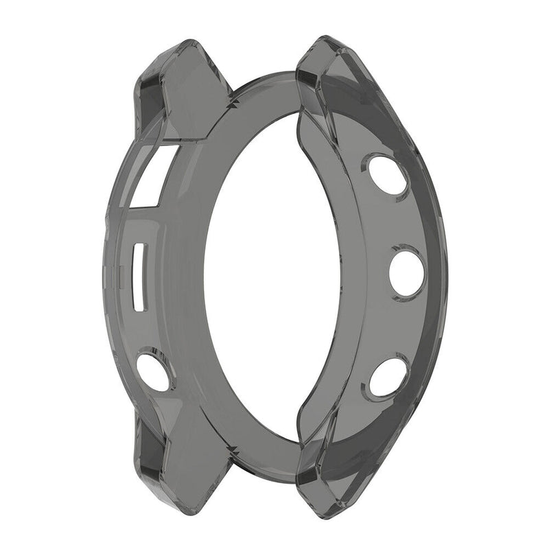 Watch Protective Frame Shell Case for Garmin Fenix 7 (Transparent Black) Newly