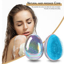 Detangling Soft Egg Round Comb Anti Static Straightening Hair Brush Salon Tool