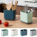 Fork Storage Organizer Drain Rack Double Layer Chopstick Storage Holder