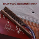 Guzheng Wood Chinese Zither Cleaning Tools Soft Bristles Piano Brush with Handle