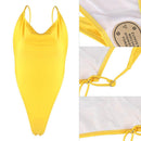 Sexy One Piece Swimsuit Women Beachwear Swimwear Bodysuit (Yellow)(M)