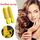 2pcs Hair Roots Fluffy Curlers Clip Hair Curler Twist DIY Tool (Yellow)  Newly