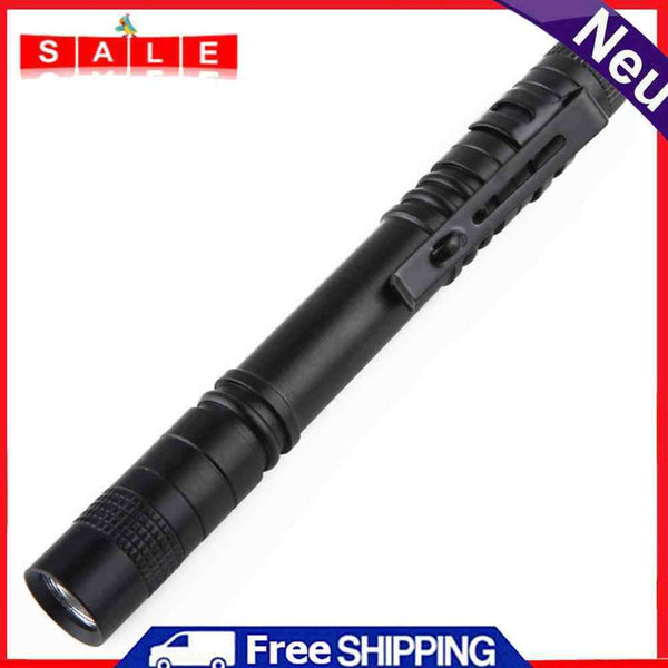 Mini Pen Light XPE R3 Torch Waterproof Clip Pocket Outdoor LED Flashlight
