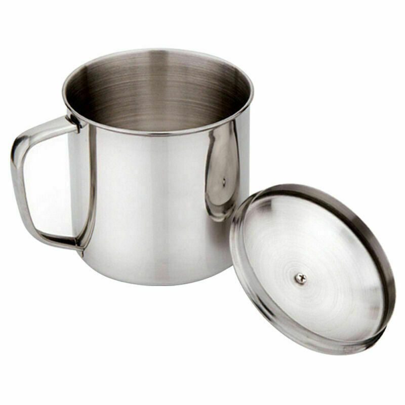 Alloy D Shape Cup Water Mug 400ml Capacity Coffee Water Y7X0 Cup V7W3 M8Z3