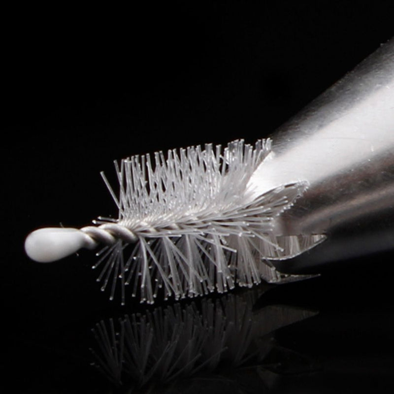 Double head Icing Nozzles Cleaning Brush Cake Decorating Tip Stainless Steel