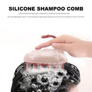 Silicone Shampoo Scalp Massage Brush Portable Hair Washing Comb (Pink)