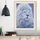 5D DIY Special Shaped Diamond Painting Lion Cross Stitch Needlework Kits Cr