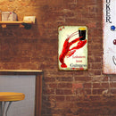 Retro Letter Alcoholic Metal Plate Painting Bar Tin Plaques Wall Sign (A)