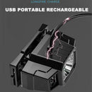 USB Rechargeable Waterproof Headlamp Light Lamp Led Outdoor Fishing UK F3H4