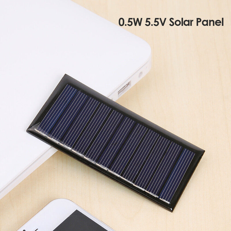 5.5V 90mA Solar Panel DIY Mini Solar Charger System Polysilicon Board (1pc)