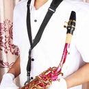 Soprano Saxophone Harness Adjustable Sax Shoulder Neck Strap Belts (Black) Newly