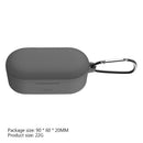 Silicone Protective Cover with Carabiner for QCY T2C Wireless Bluetooth Heads