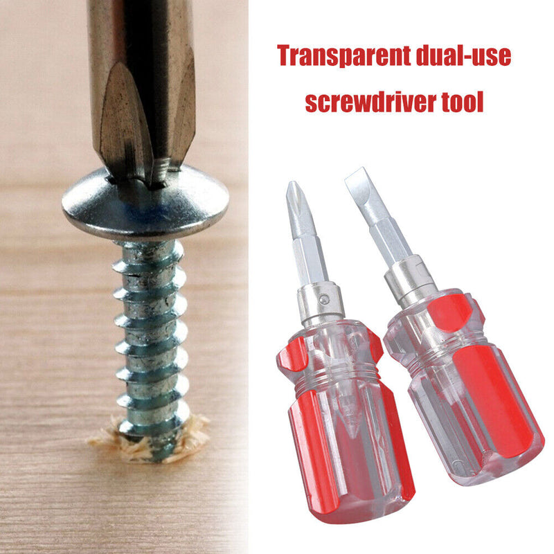 2 inch 2 in 1 Radish Head Screwdriver Phillips Slotted Electrician Tools Newly