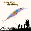 Minnow Fishing Lures 10.5cm 25.4g Sinking Artificial Wobbler Bait (Multi) Newly