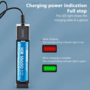 1 Slot Charger for 16340 14500 18650 26650 3.7V Lithium Battery USB Fast Charge