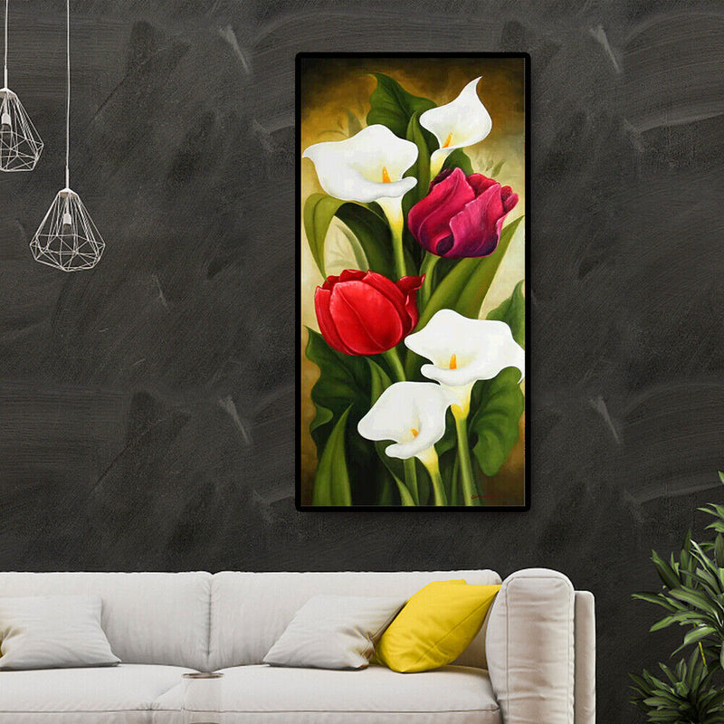 Flower 5D Full Drill Diamond Rhinestone Picture Wall Art DIY Kids Crafts Gi