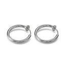 Simple Hoop Earrings Women Men O-shaped Nose Piercing Ornaments Jewelry Gifts