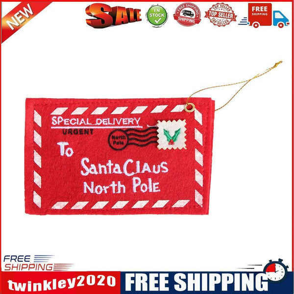 Non-Woven Embroidery Christmas Envelope Xmas Trees Pendant Gift Candy Bags